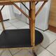 Vintage rattan serving trolley