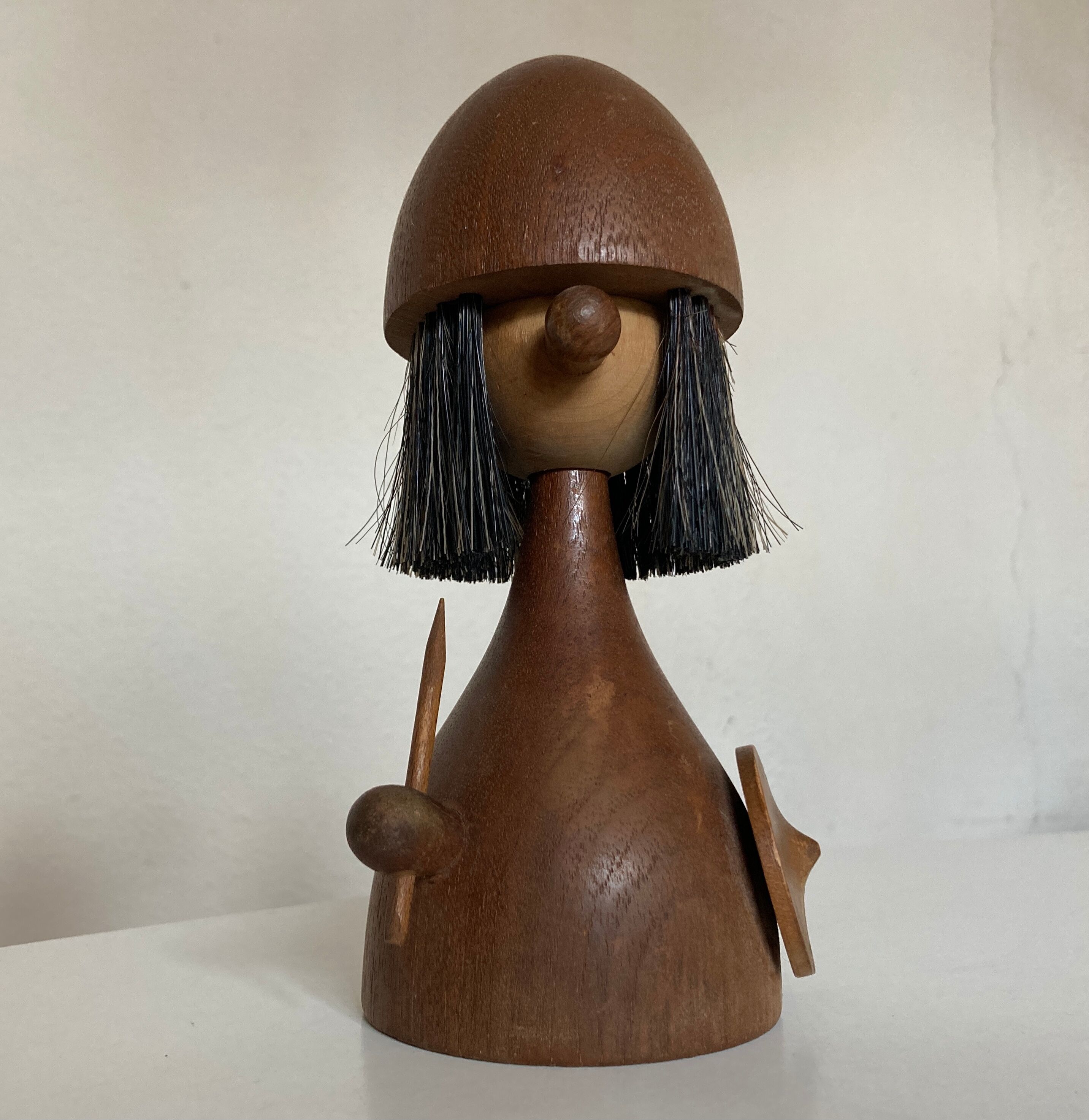 Viking doll by Kay Bojesen for Laurids Lonborg, teak Denmark 1950