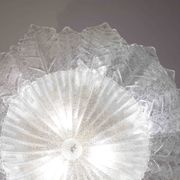 Verona, Large Size Murano Clear trasparent Vintage Glass Ceiling Light, 197