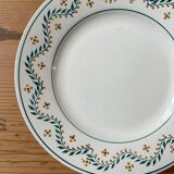 Série de 8 assiettes plates anciennes