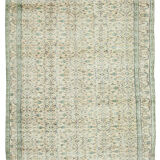 Oriental handmade unique 1970s beige carpet 177 cm x 267 cm