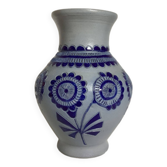 Rock stoneware flower vase Jules Jacquemart Belgium