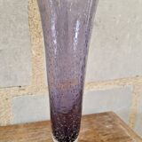 Old large bubble vase in Biot style