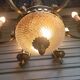 Exceptional bronze chandelier with 6 lights in Louis XIII style, in working condition - 7.5 kg