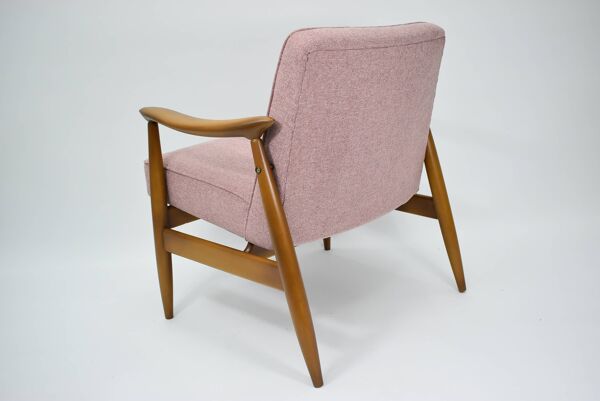 Fauteuil vintage original ''CoCo'', années 60, entièrement restauré, rose