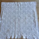 Handmade crochet antique pillowcase