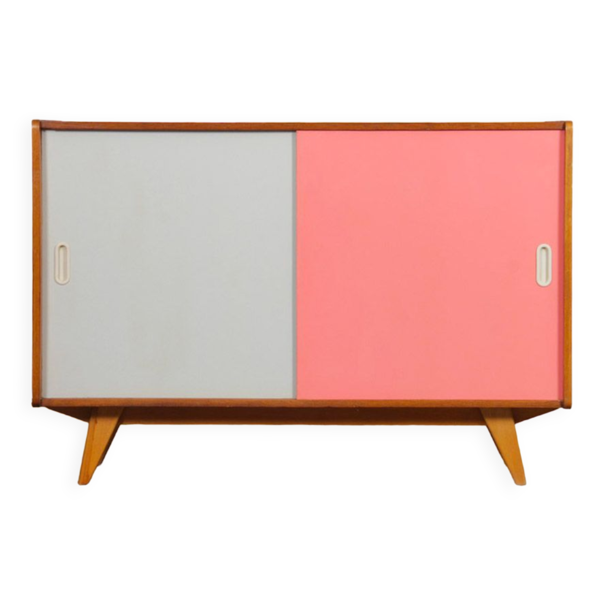 Buffet rose et blanc par Jiri Jiroutek, modèle U-452 vers 1960