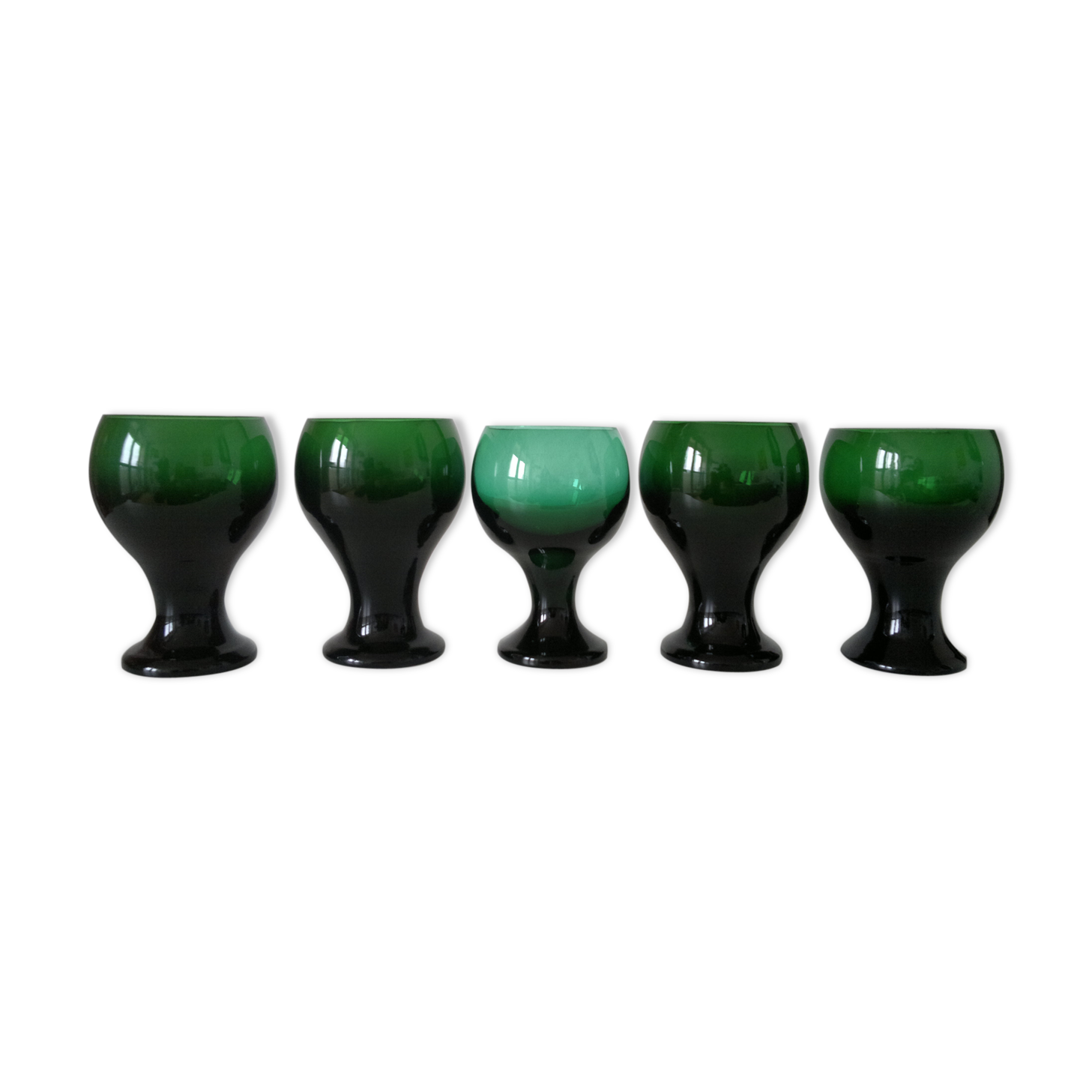 Set of 5 glasses 1960