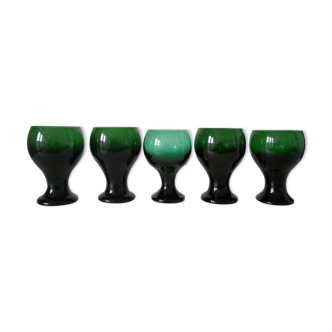 Set de 5 verres de 1960