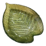 Glass leaf dish