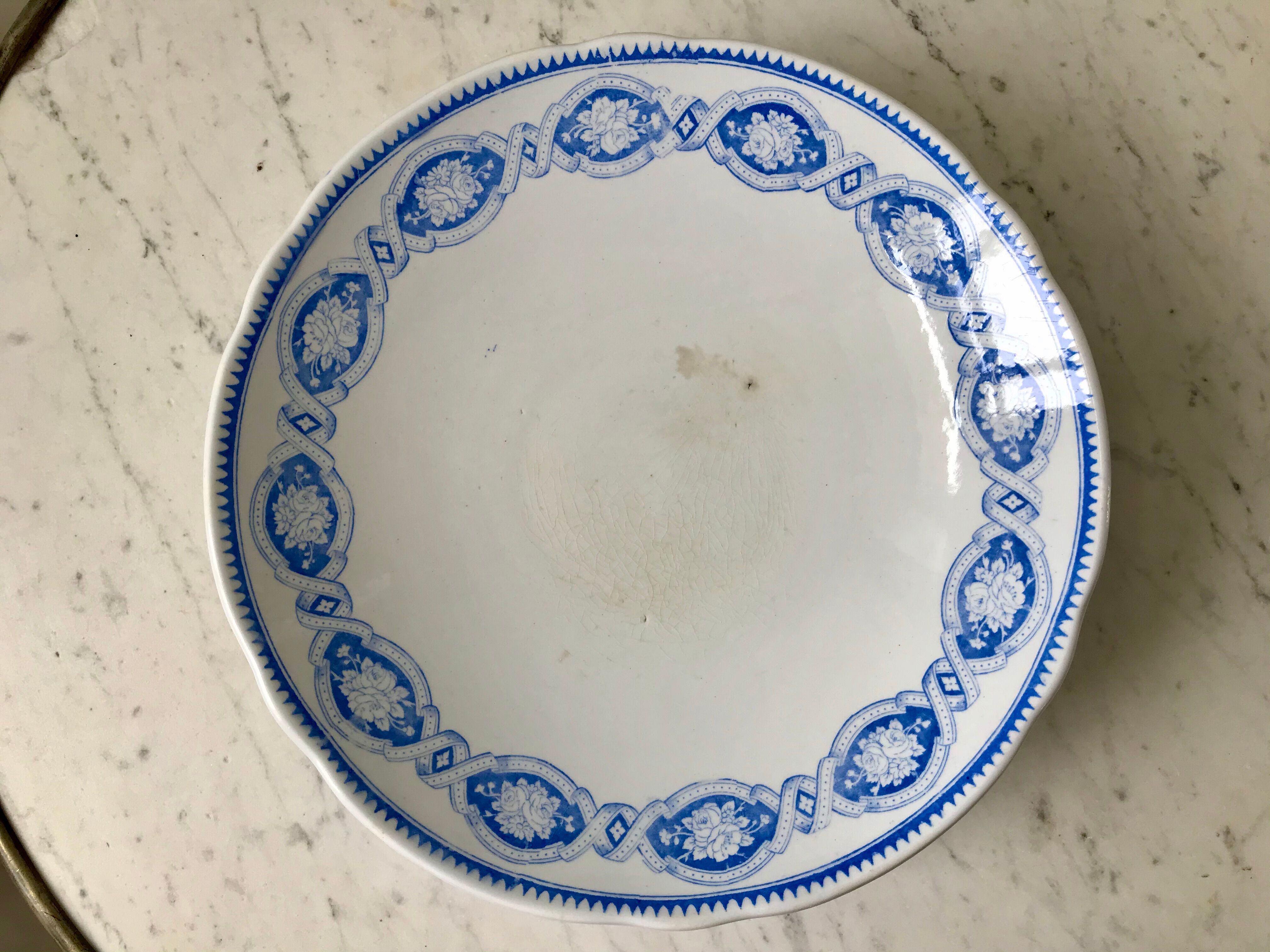 Serving dish Terre de Fer late XIXth