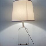 Lucite and brass lamp from the 70s