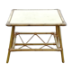 Table basse ou bout de canapé en rotin