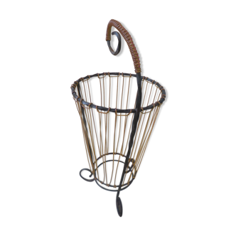 umbrella holder scoubidou iron forge 1960