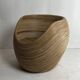 Pencil reed rattan bamboo egg pod chair