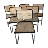 Suite de 6 chaises Marcel Breuer modele cesca b32