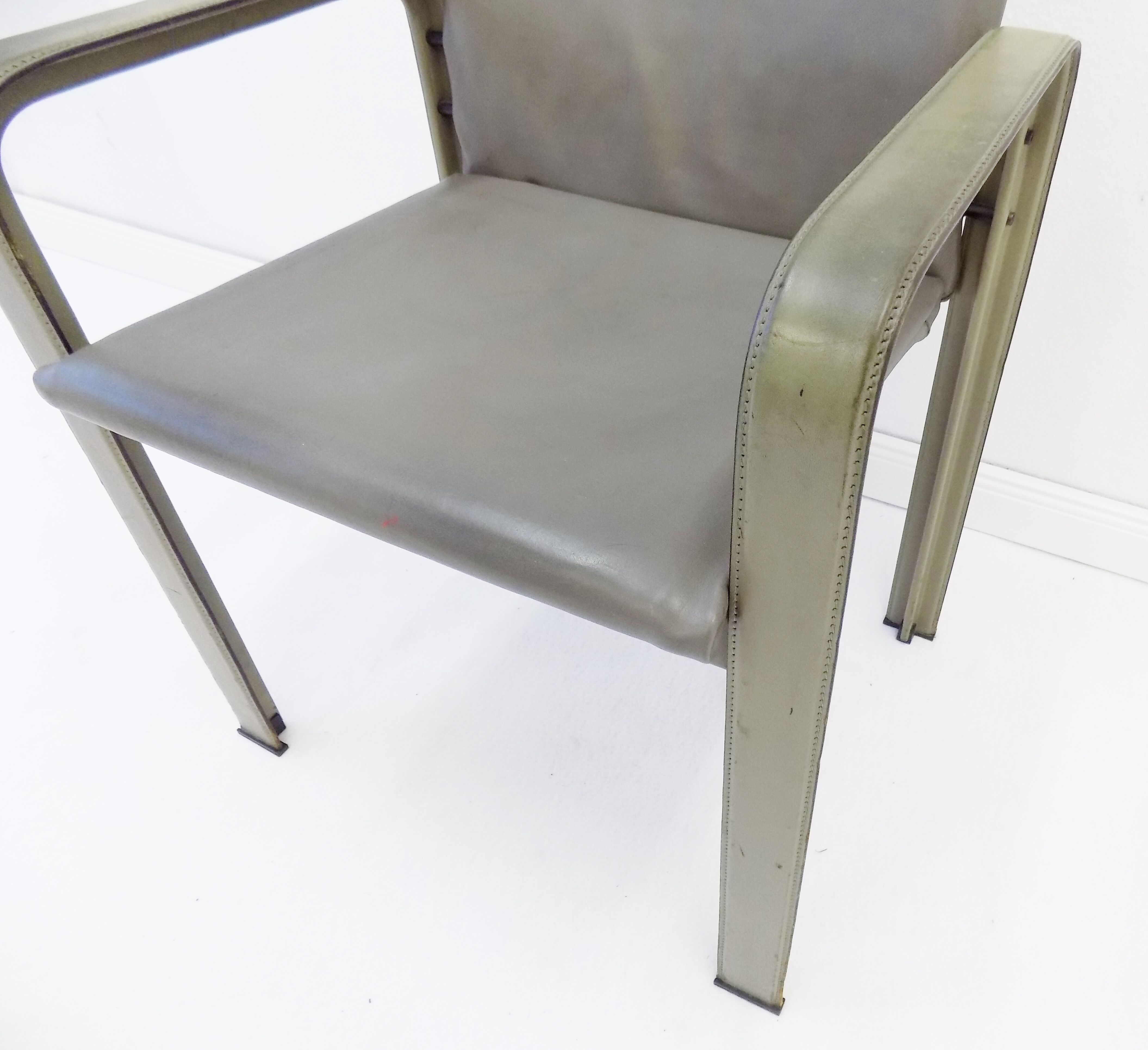 Lot de 2 fauteuils en cuir Matteo Grassi Golfo Dei Poeti