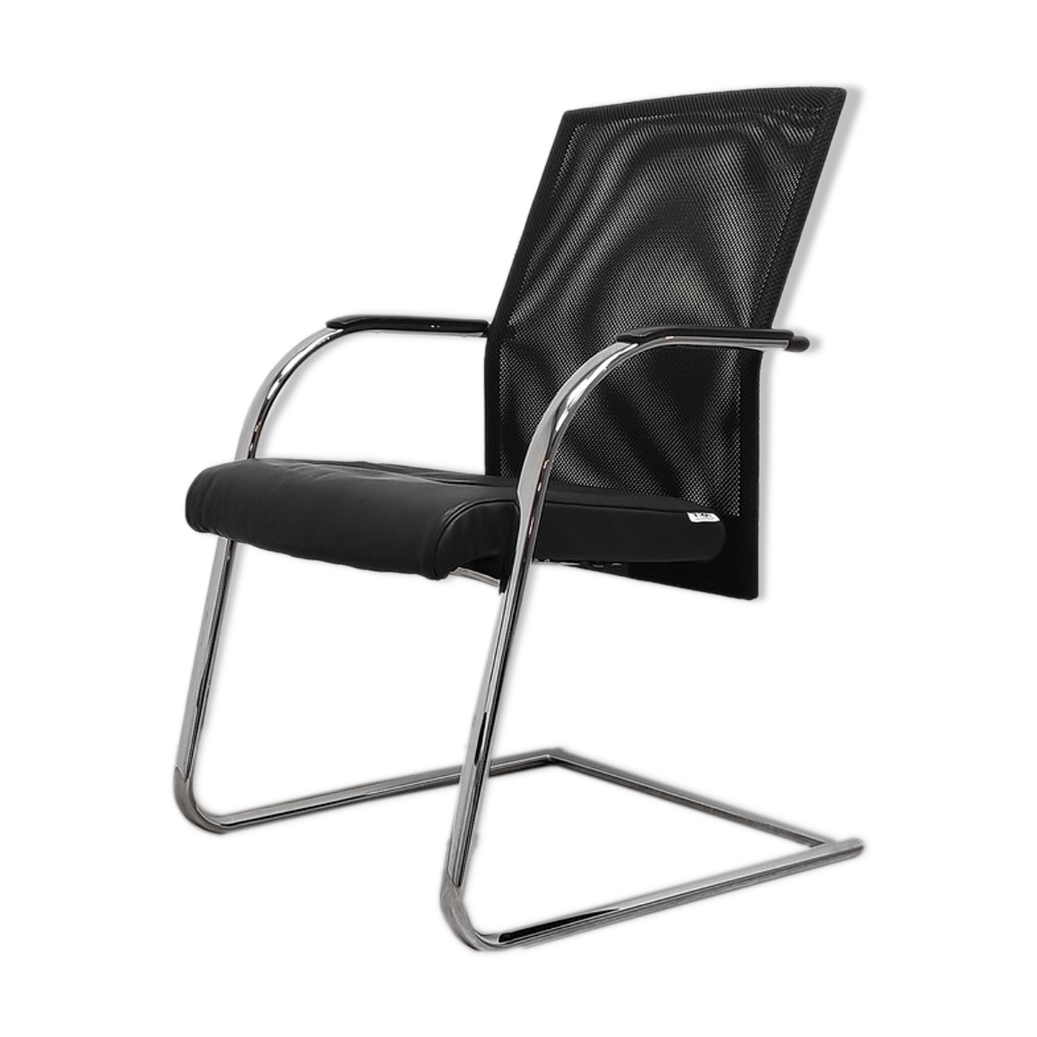 Trendoffice sled chair Black with armrests