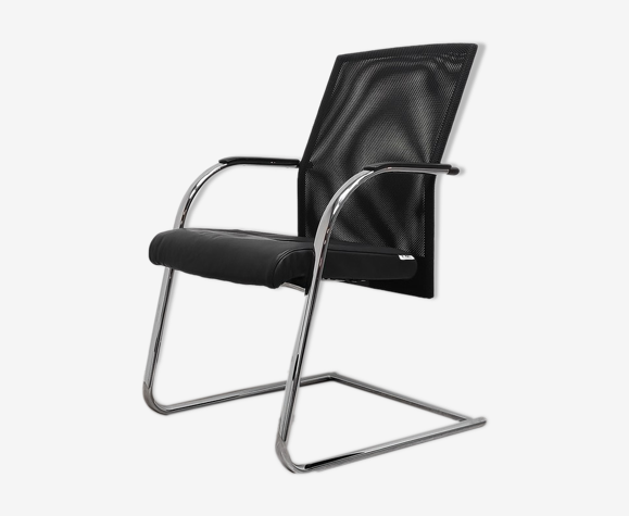 Chaise Trendoffice luge Noir avec accoudoirs