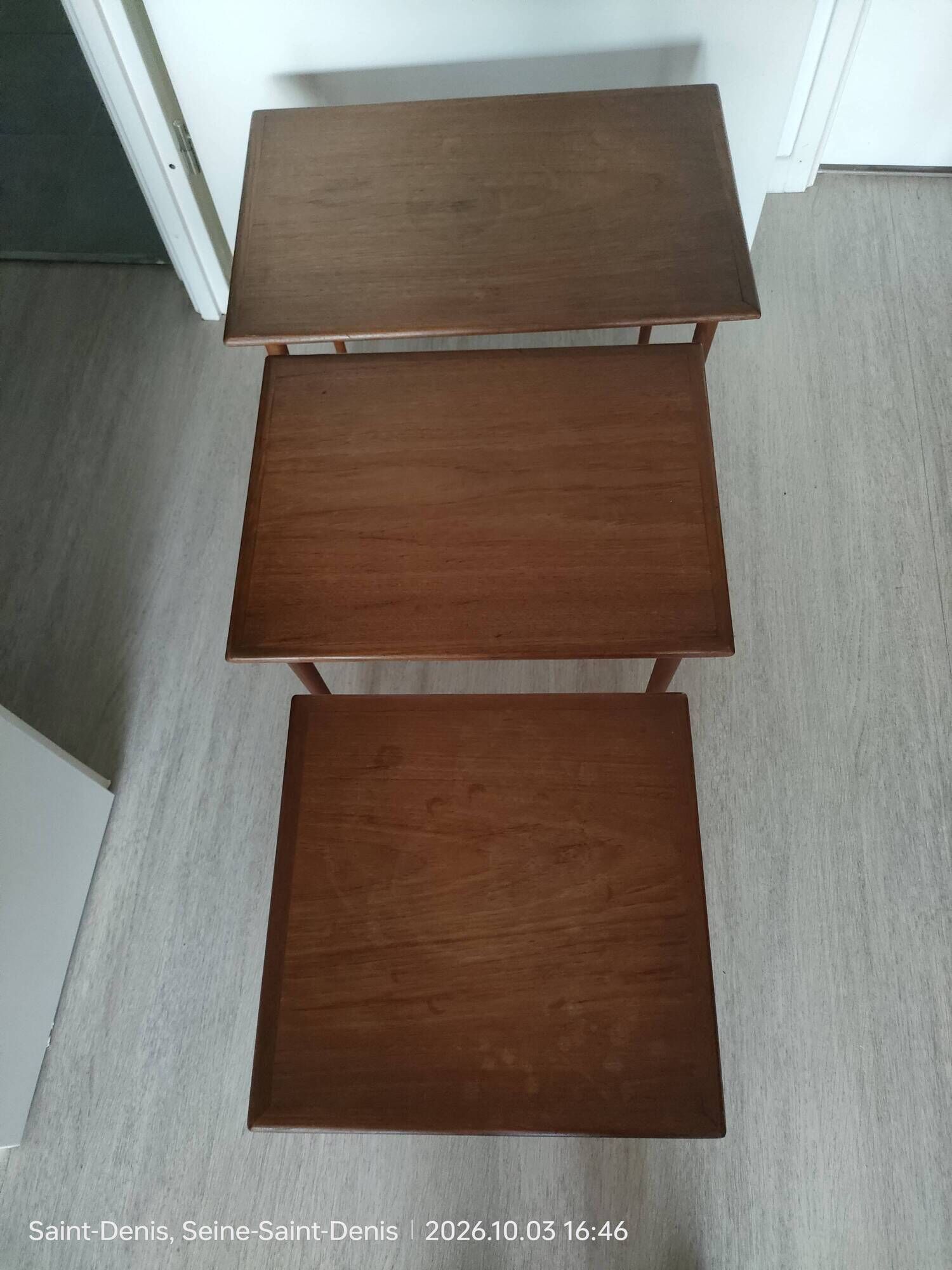 3 nesting tables in Scandinavian style