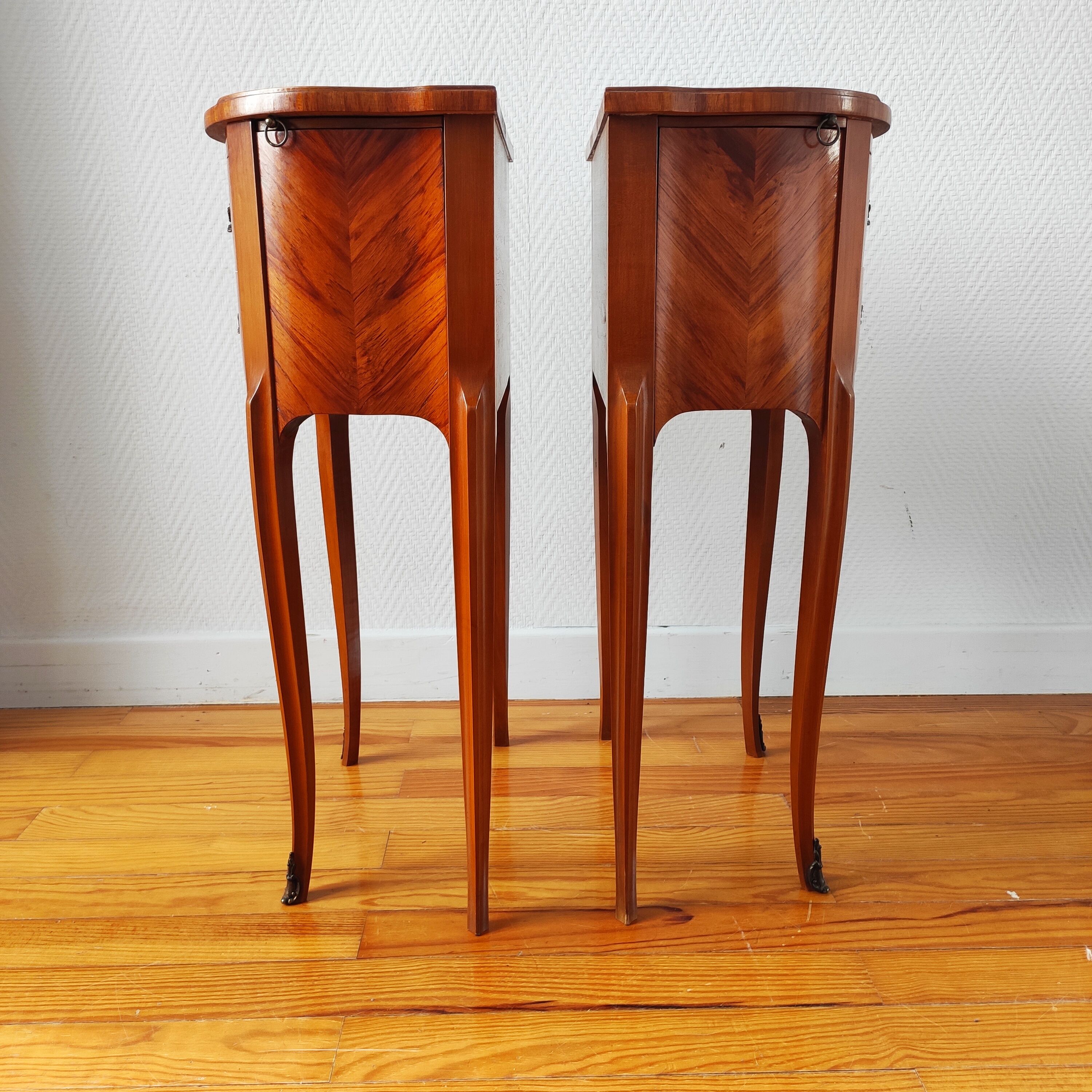 Pair of Louis XV style bedside tables