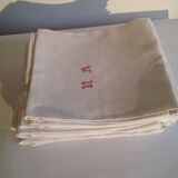 5 cotton damask monogrammed towels