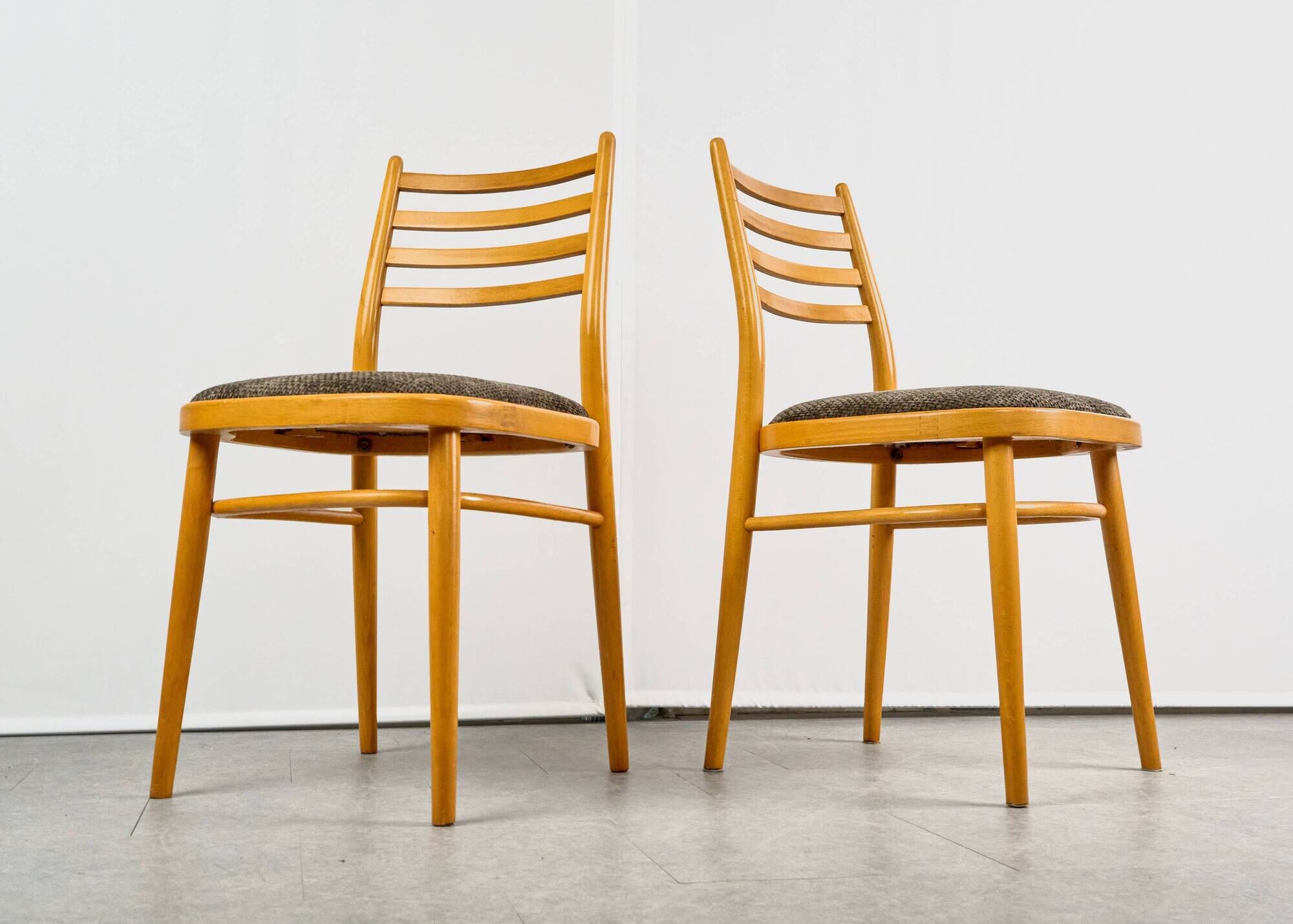 Set of 4 Dining Chairs, by TON, 1960s, Czechoslovakia