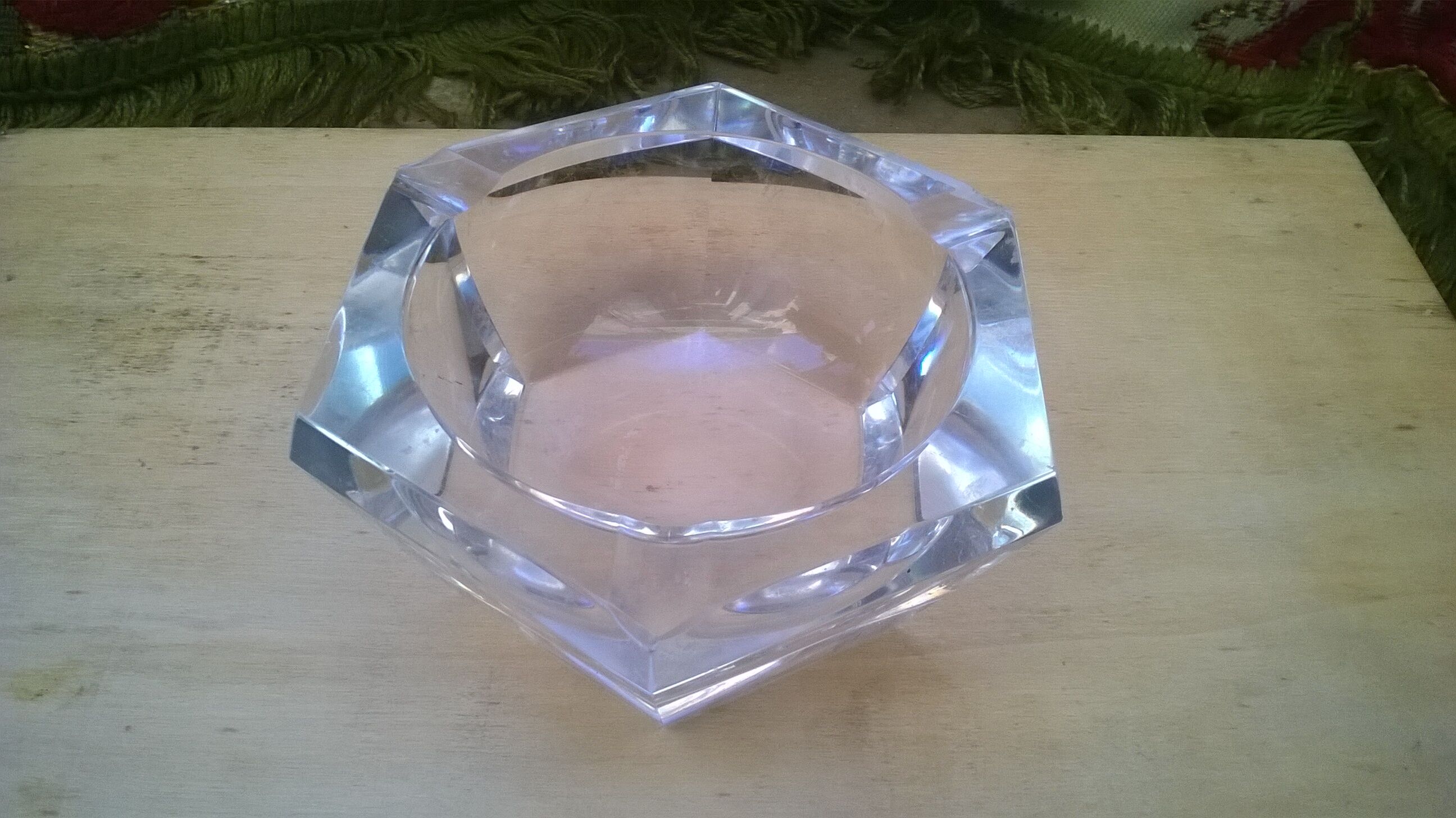 Crystal ashtray "Val st Lambert"