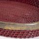 Vintage 1970s Wicker and Brass Tray, Italian Design