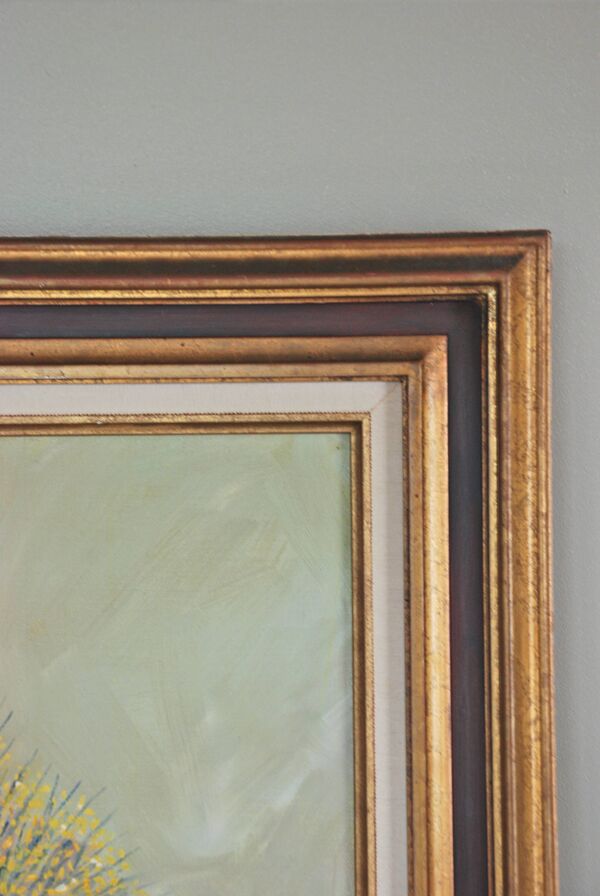 Peinture sur toile et son cadre