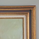 Painting on canvas and its frame