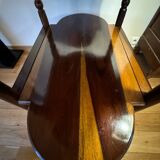 Console in rosewood and burl, early 20th century