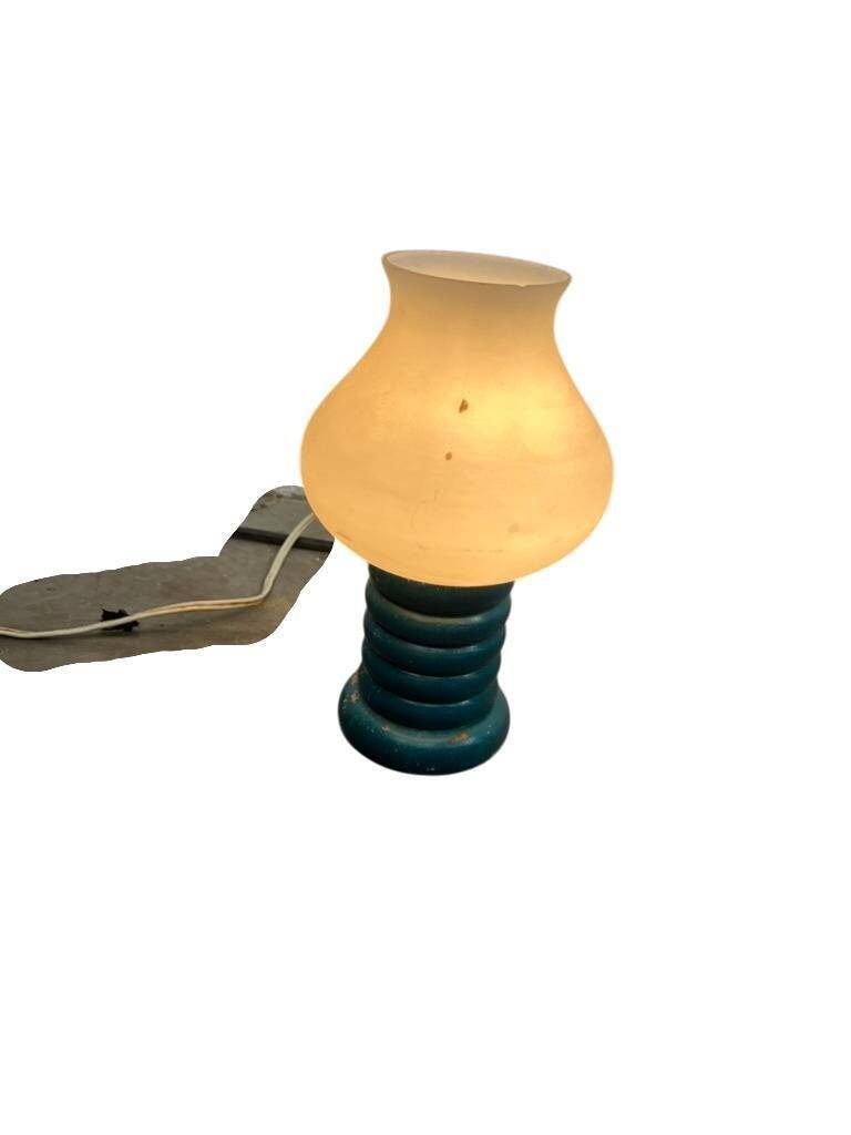 Vintage blue table lamp / small lamp