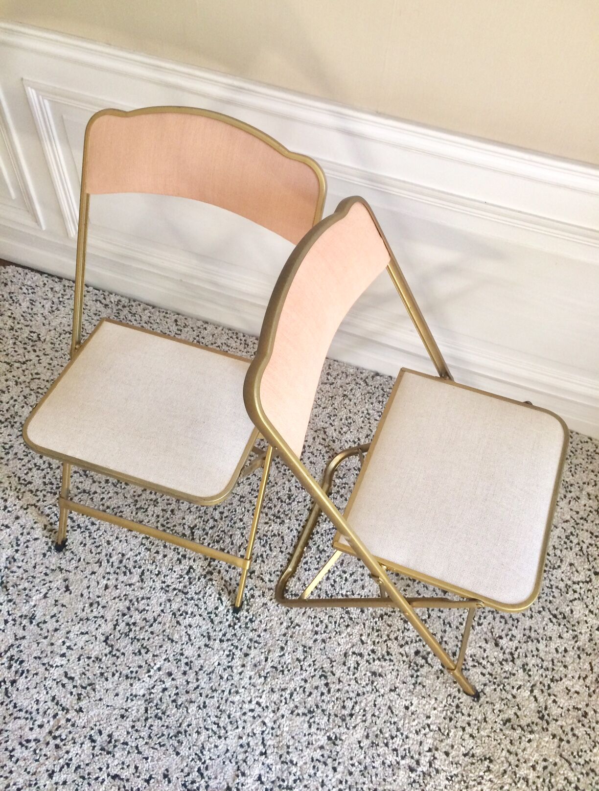 Chairs folding vintage restored