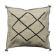 Coussin marocain kilim blanc et noir