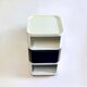 Set of 3 Kartell Componibili Modules Black and White 1970s
