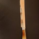 Serrated serving knife in its vintage case