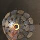 Blue mother-of-pearl hanging lamp