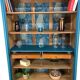 Antique bookcase or shelf cabinet