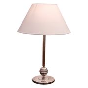 The Swedish Court Jeweler CG Hallberg, Table Lamp, Silver Plate, Swedish Grace 1930s