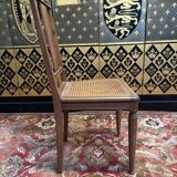 6 art deco cane chairs