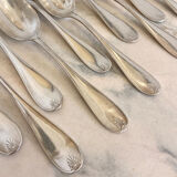 Large spoons and forks, silver metal