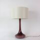 1960s Portuguese Amethyst Opaline Glass Table Lamp