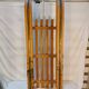 Vintage solid beech sled signed La Hutte - 110 cm