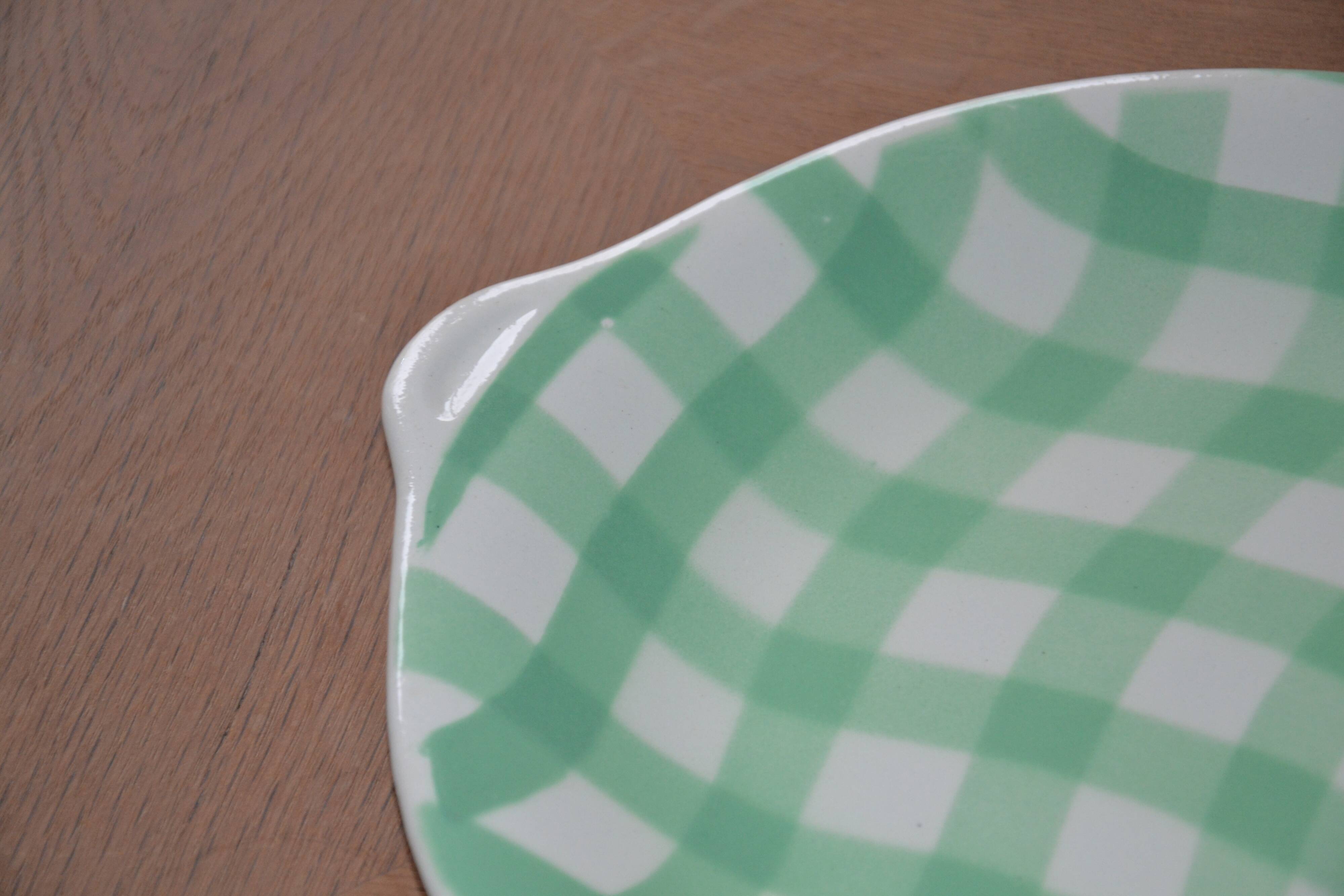 Salins Croisette model round dish, green