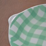 Plat rond Salins modèle Croisette vert