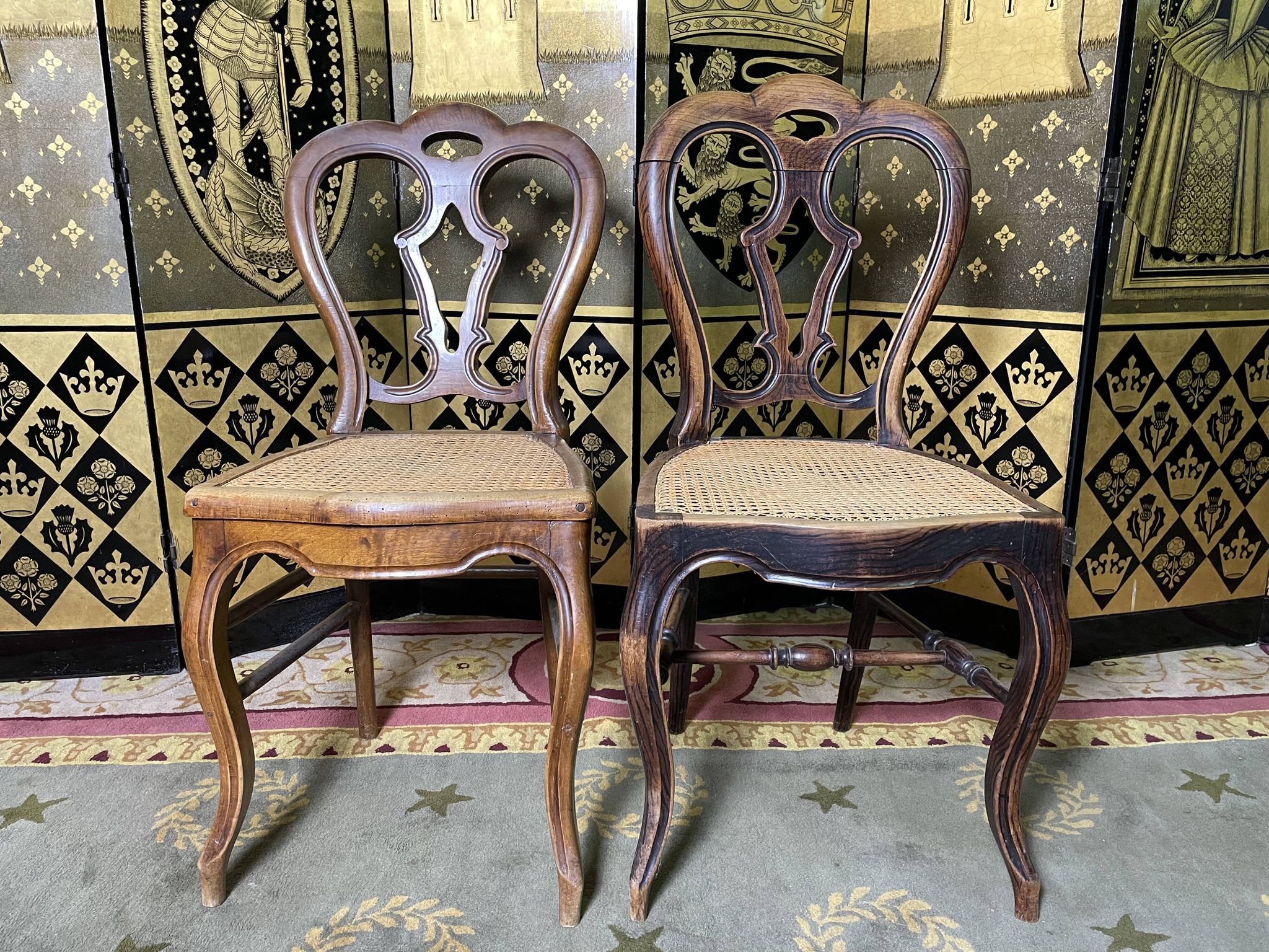 Suite of 7 Louis Philippe chairs