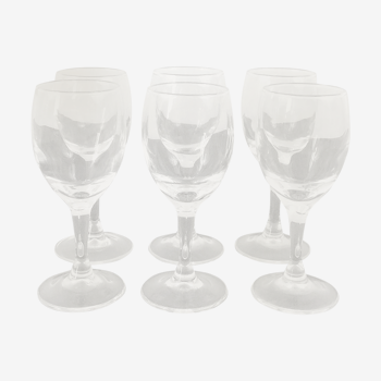 Set de 6 verres de comptoir années 70-80