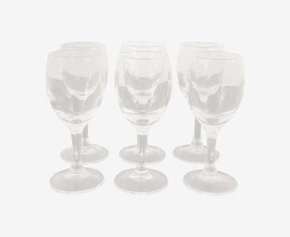 Set de 6 verres de comptoir années 70-80