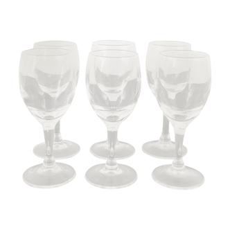 Set de 6 verres de comptoir années 70-80